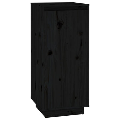 vidaXL Shoe Cabinet | Black | Solid pinewood | Compact | Shoe Cabinet