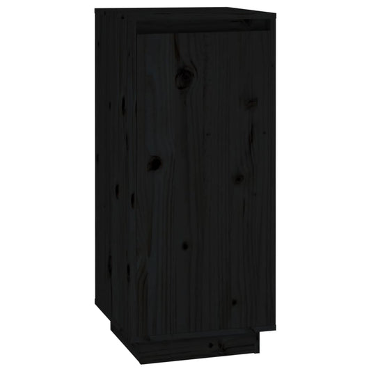 vidaXL Shoe Cabinet | Black | Solid pinewood | Compact | Shoe Cabinet