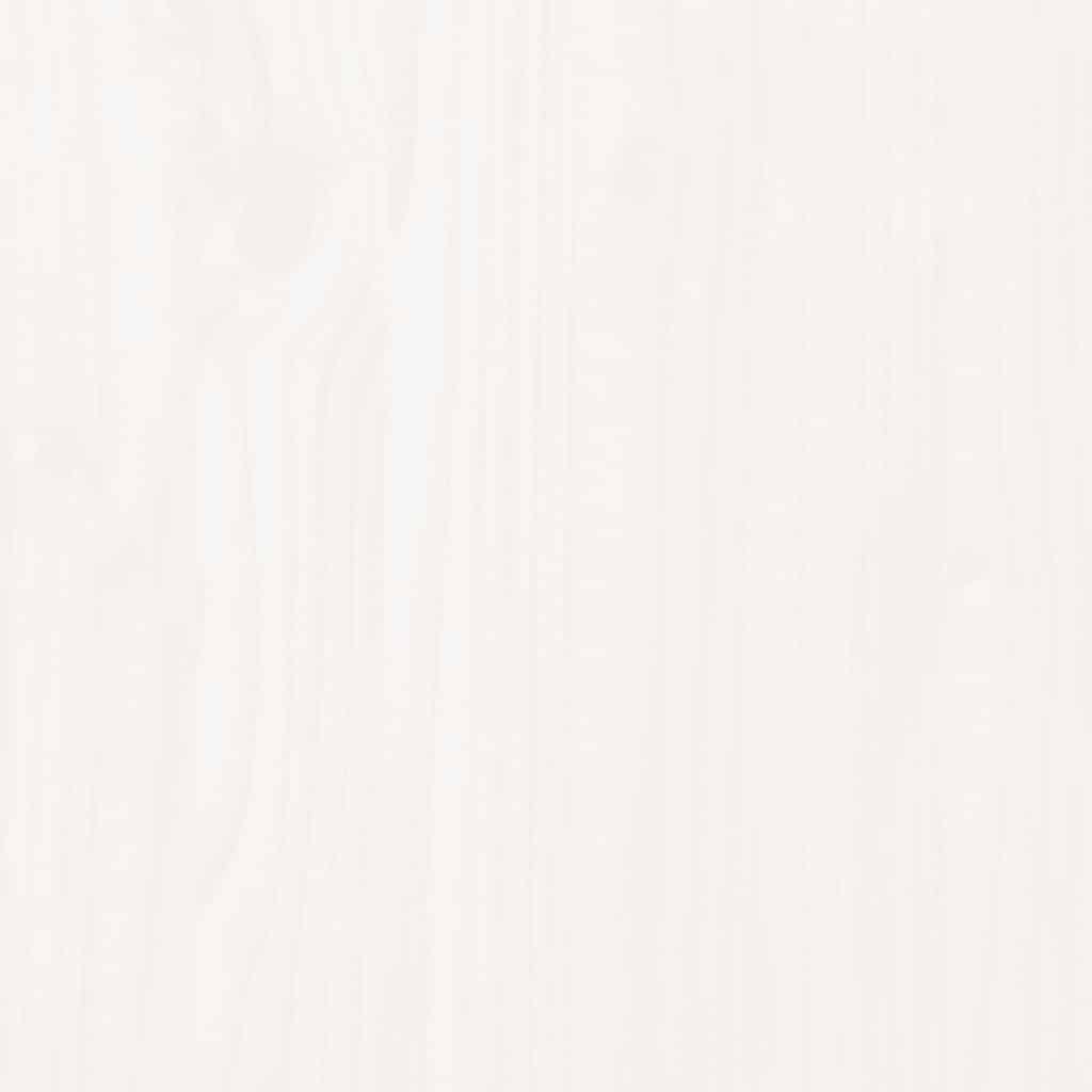 vidaXL Shoe Cabinet White 110x34x45 cm Solid Wood Pine