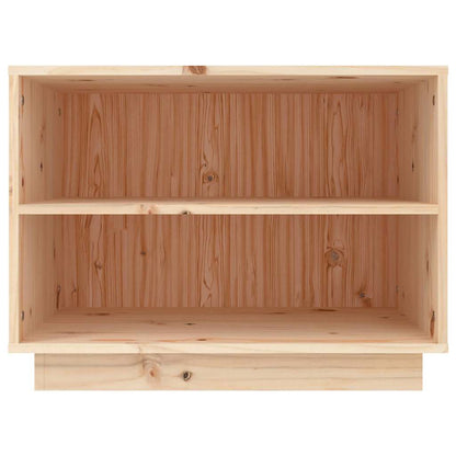 vidaXL Shoe Cabinet | Natural Wood | Solid Pine Wood | Compact | Shoe Cabinet