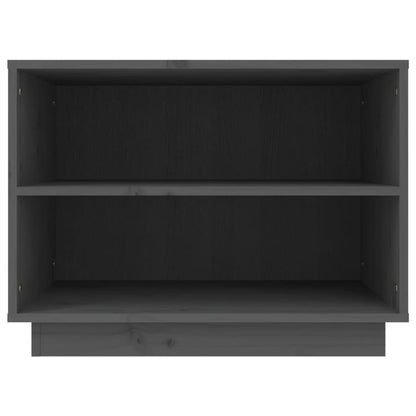 vidaXL Shoe Cabinet Grey 60x34x45 cm Solid Wood Pine