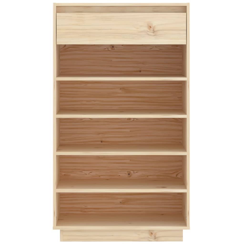 vidaXL Shoe Cabinet 60x34x105 cm Solid Wood Pine