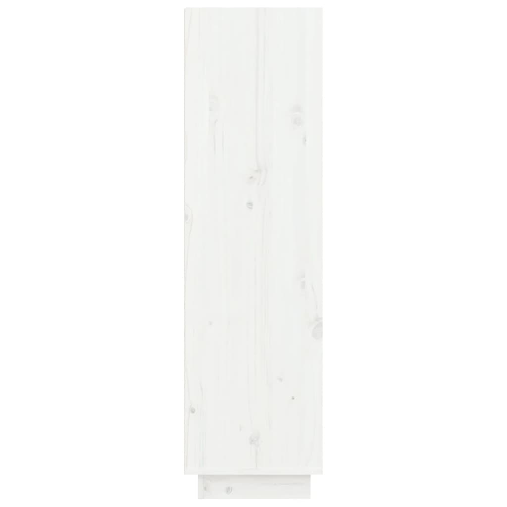 vidaXL Shoe Cabinet White 60x34x105 cm Solid Wood Pine