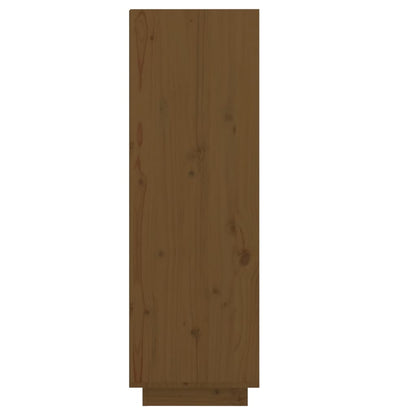 vidaXL Shoe Cabinet Honey Brown 30x34x105 cm Solid Wood Pine