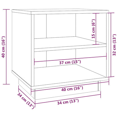 vidaXL Bedside Cabinets 2 pcs Honey Brown 40x34x40 cm Solid Wood Pine