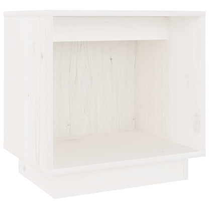 vidaXL Bedside Cabinet White 40x30x40 cm Solid Wood Pine