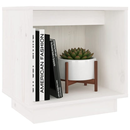 vidaXL Bedside Cabinets 2 pcs White 40x30x40 cm Solid Wood Pine
