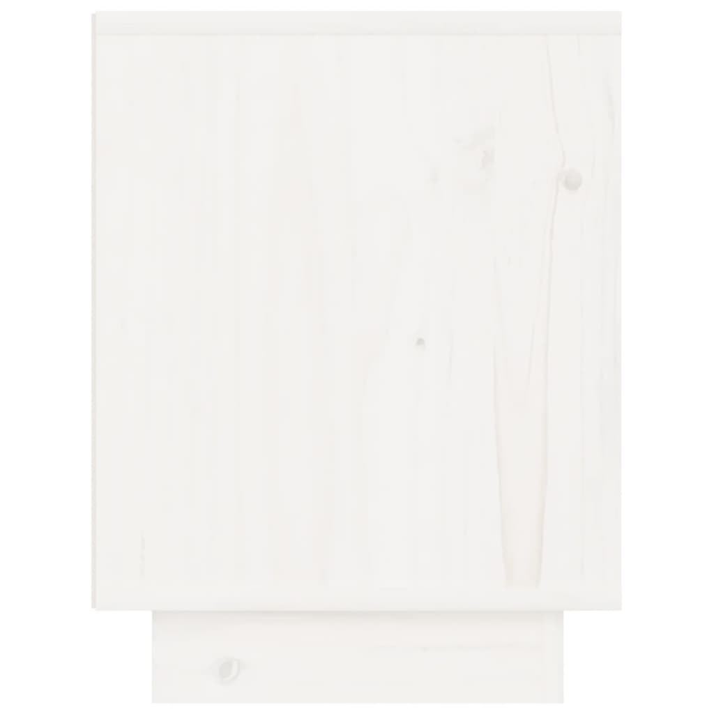 vidaXL Bedside Cabinets 2 pcs White 40x30x40 cm Solid Wood Pine