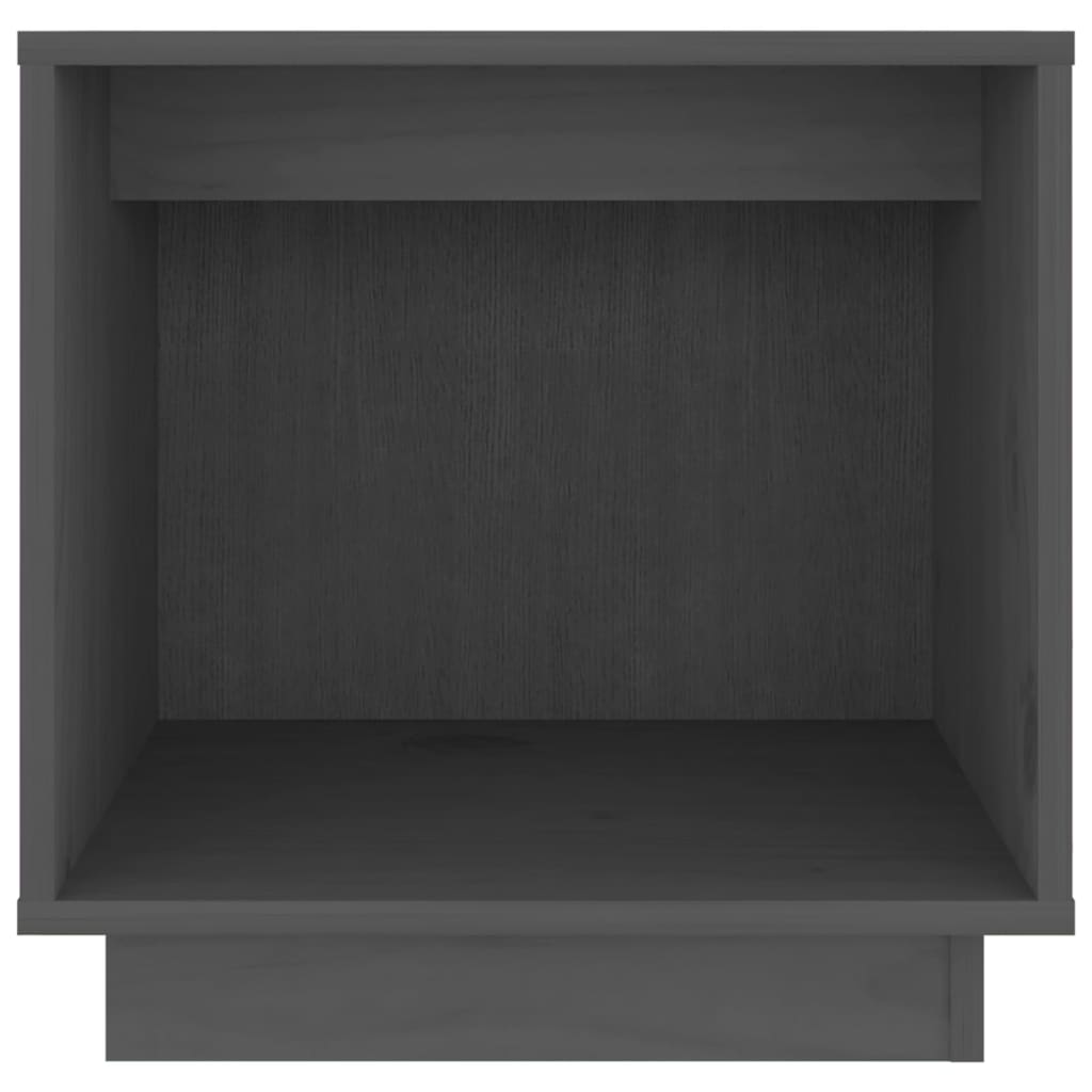 vidaXL Bedside Cabinet Grey 40x30x40 cm Solid Wood Pine