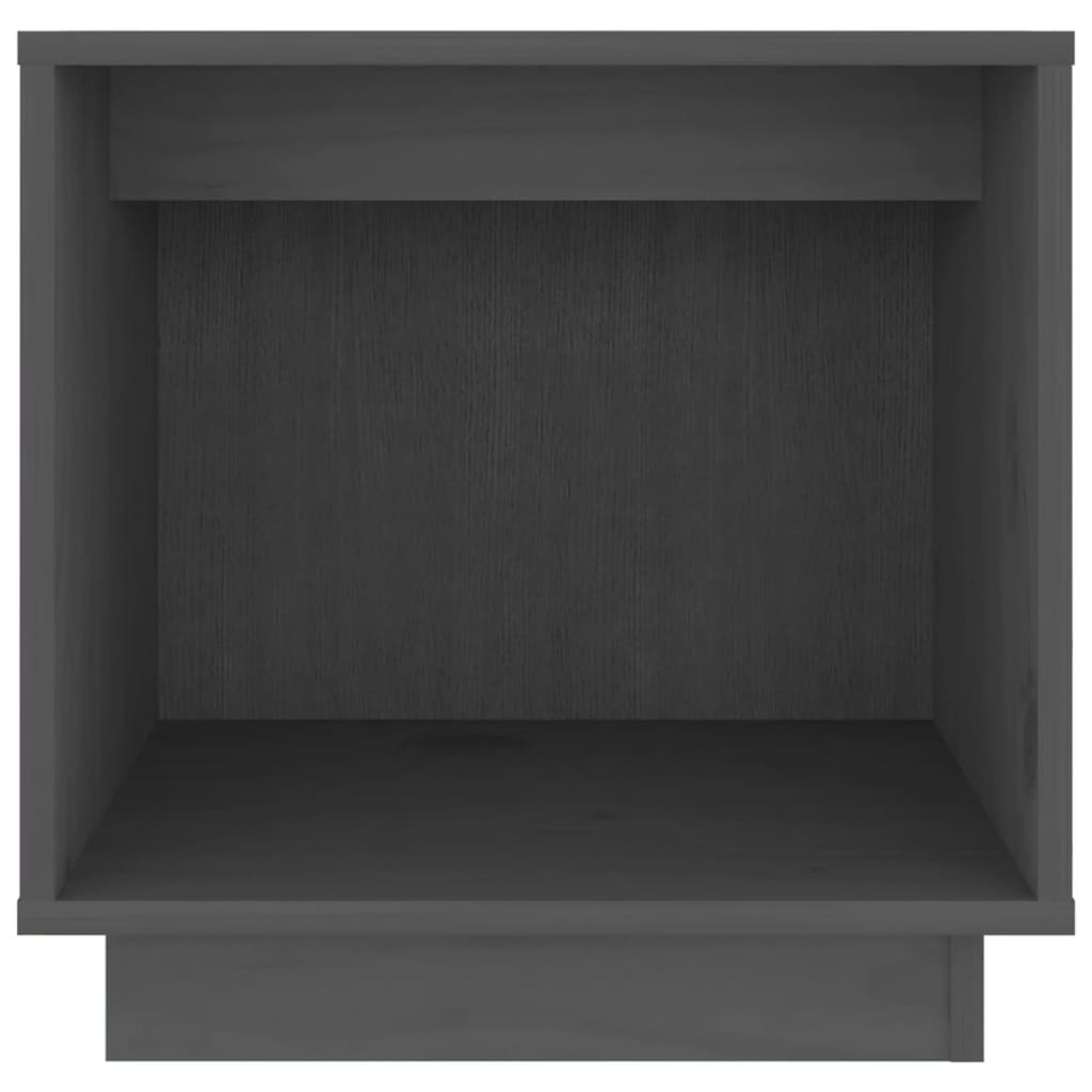 vidaXL Bedside Cabinets 2 pcs Grey 40x30x40 cm Solid Wood Pine