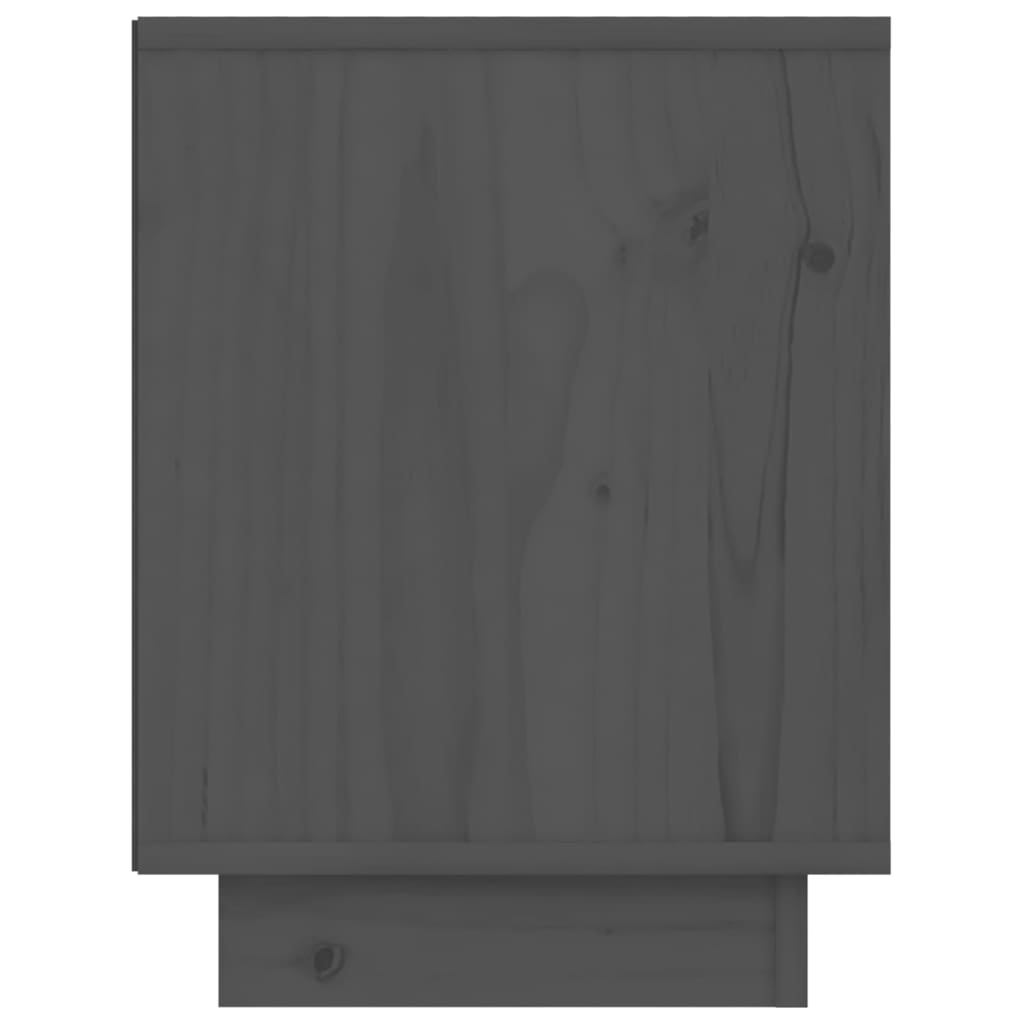 vidaXL Bedside Cabinets 2 pcs Grey 40x30x40 cm Solid Wood Pine