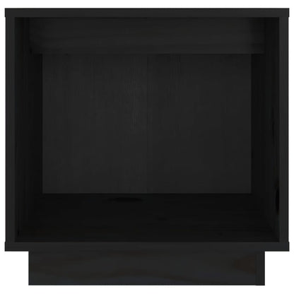 vidaXL Bedside Cabinets 2 pcs Black 40x30x40 cm Solid Wood Pine