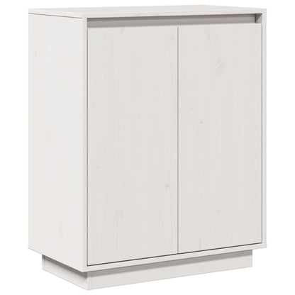 vidaXL Sideboard White 60x34x75 cm Solid Wood Pine