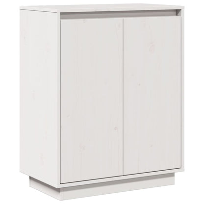 vidaXL Sideboard White 60x34x75 cm Solid Wood Pine
