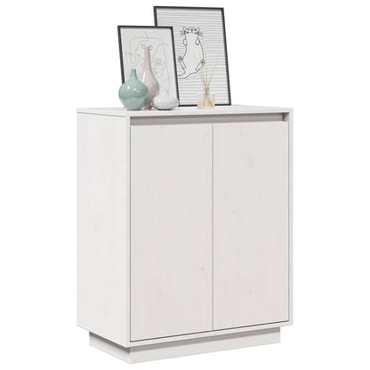 vidaXL Sideboard White 60x34x75 cm Solid Wood Pine