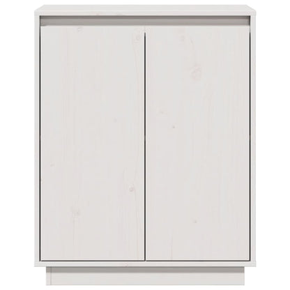 vidaXL Sideboard White 60x34x75 cm Solid Wood Pine