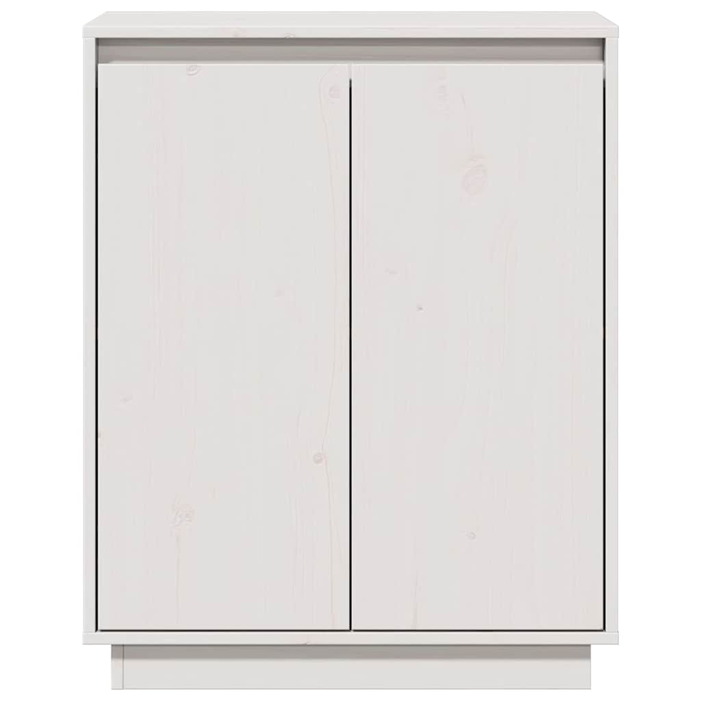 vidaXL Sideboard White 60x34x75 cm Solid Wood Pine