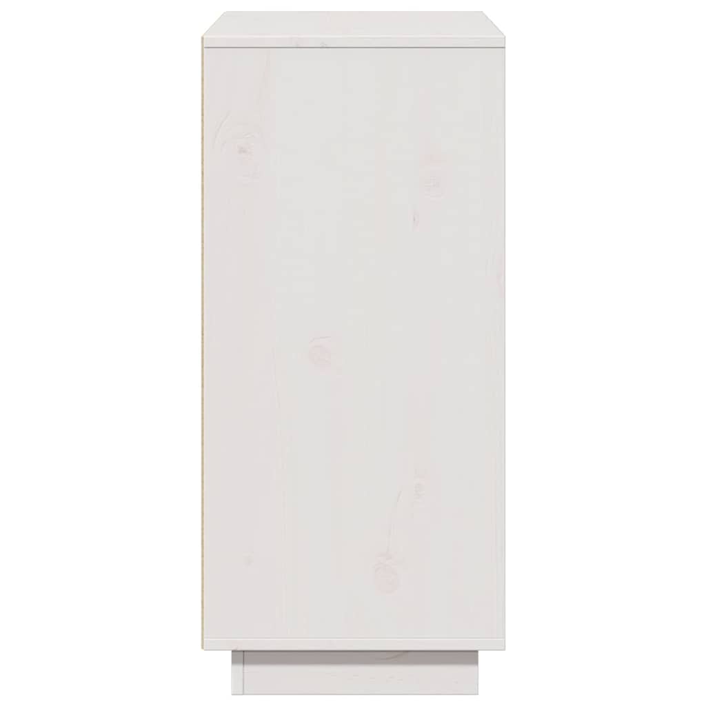 vidaXL Sideboard White 60x34x75 cm Solid Wood Pine