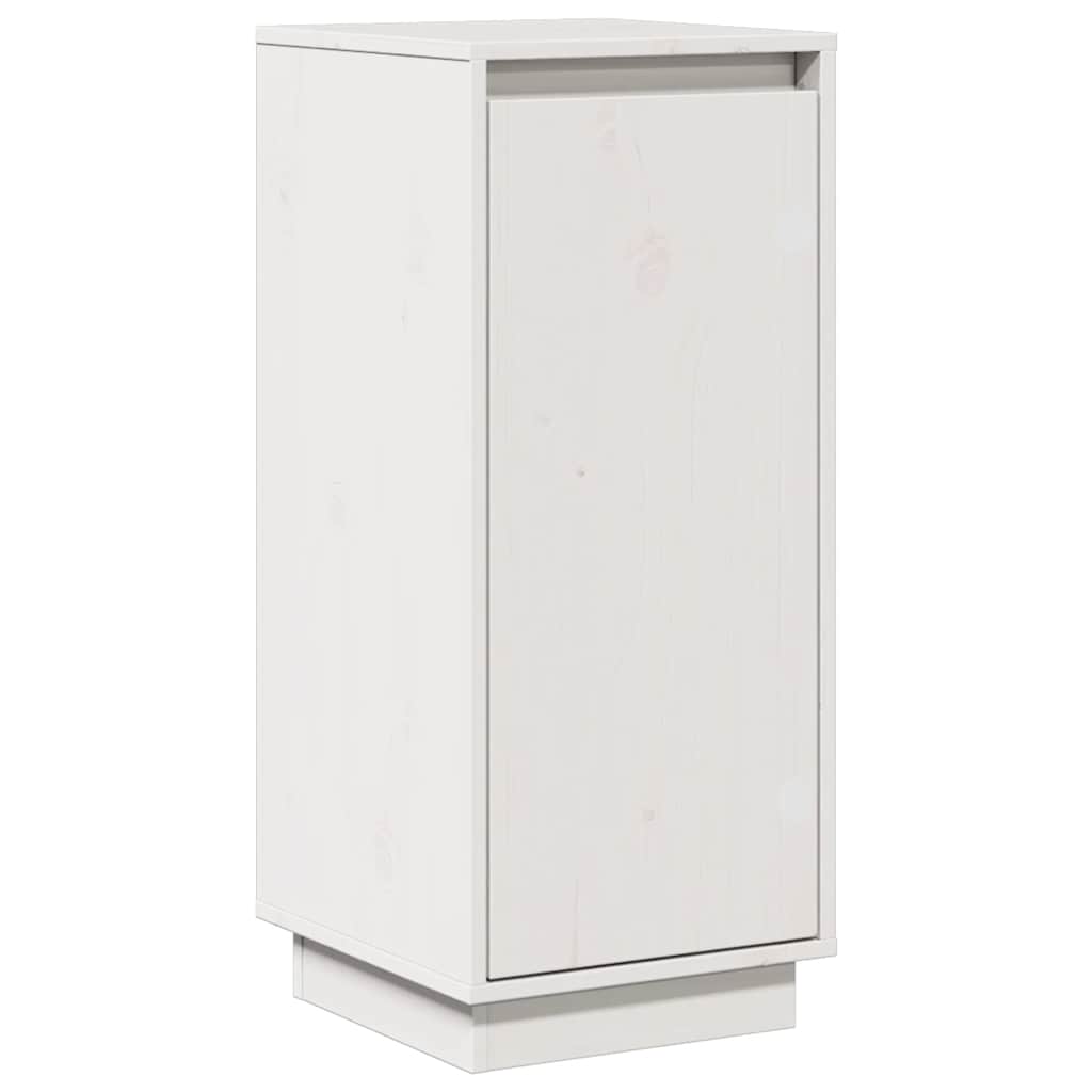 vidaXL Sideboard White 31.5x34x75 cm Solid Wood Pine