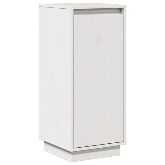 vidaXL Sideboard White 31.5x34x75 cm Solid Wood Pine