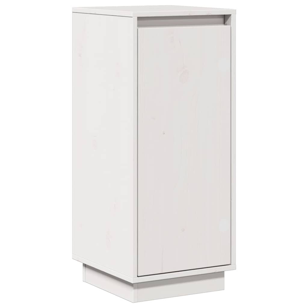 vidaXL Sideboard White 31,5x34x75 cm Solid Wood Pine