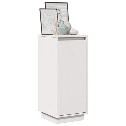 vidaXL Sideboard White 31.5x34x75 cm Solid Wood Pine
