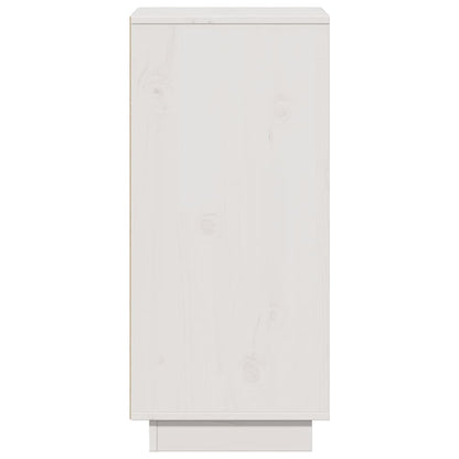 vidaXL Sideboard White 31.5x34x75 cm Solid Wood Pine