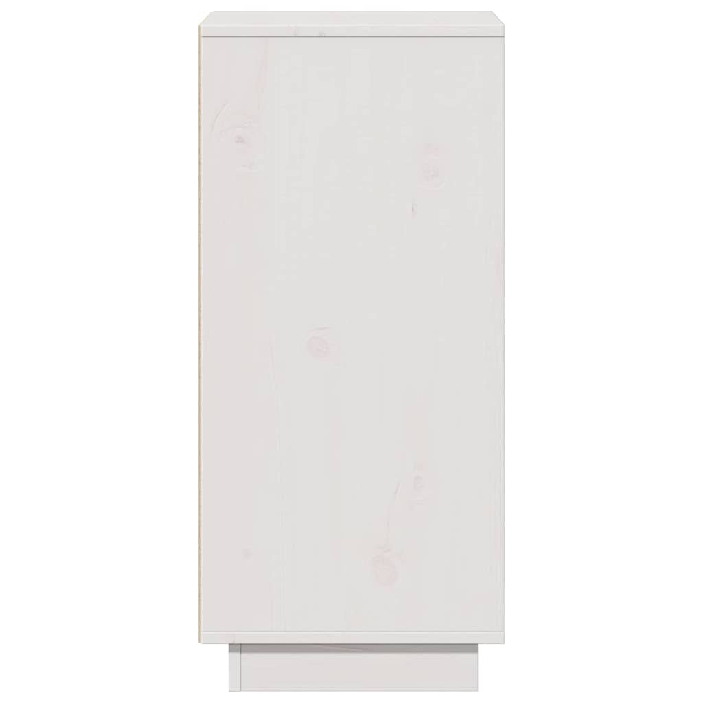 vidaXL Sideboard White 31,5x34x75 cm Solid Wood Pine