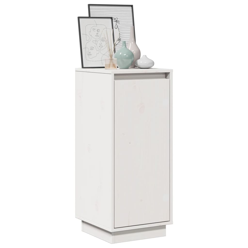 vidaXL Sideboards 2 pcs White 31.5x34x75 cm Solid Wood Pine