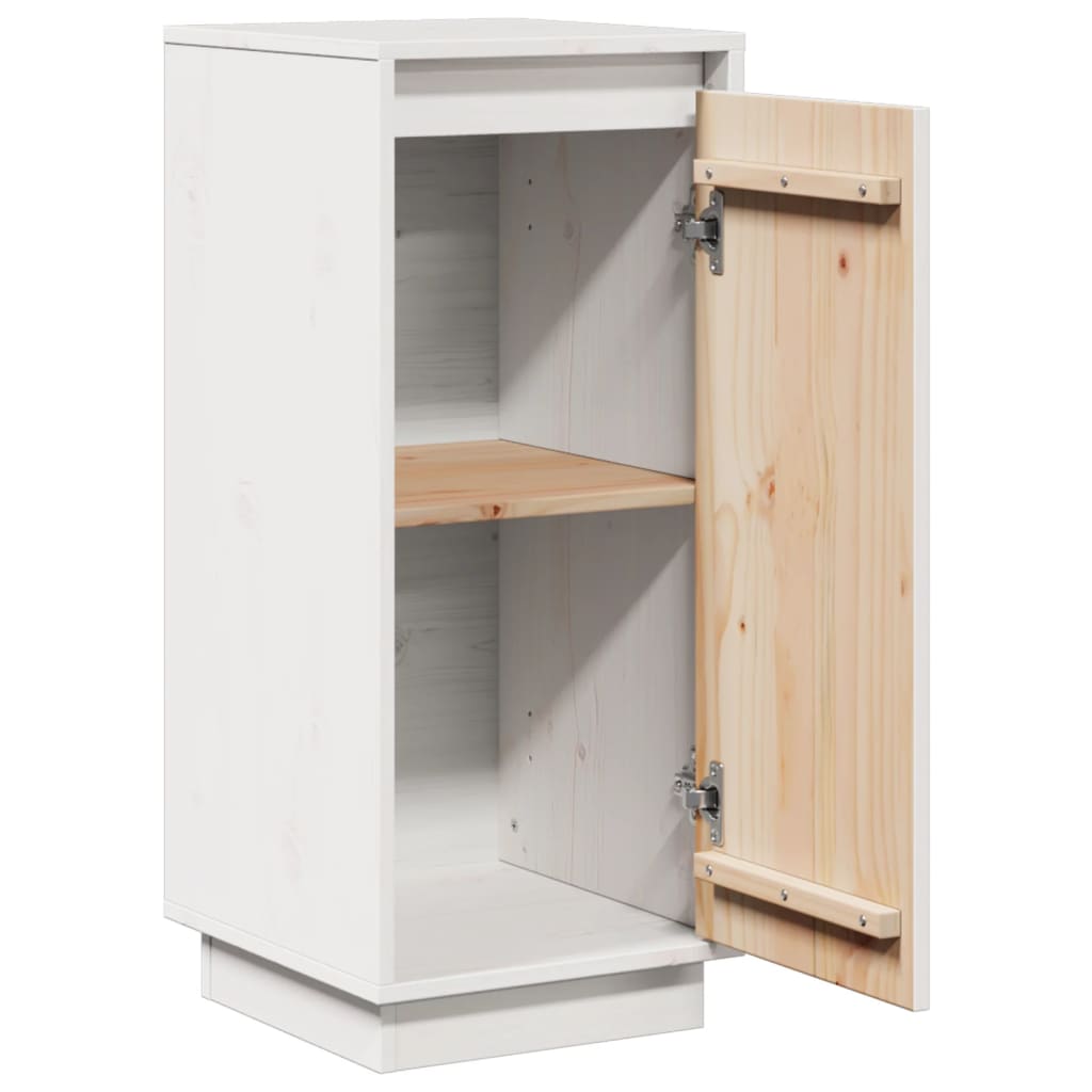 vidaXL Sideboards 2 pcs White 31.5x34x75 cm Solid Wood Pine