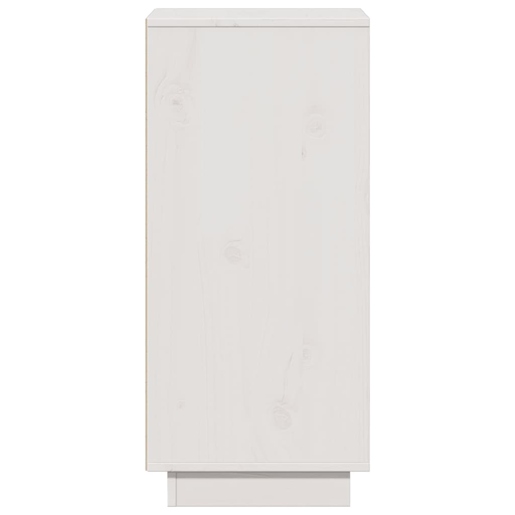vidaXL Sideboards 2 pcs White 31.5x34x75 cm Solid Wood Pine