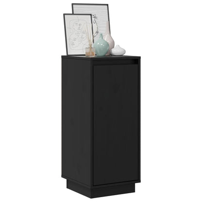 vidaXL Sideboard | Set of 2 | Black | Solid pinewood | Medium | Sideboard