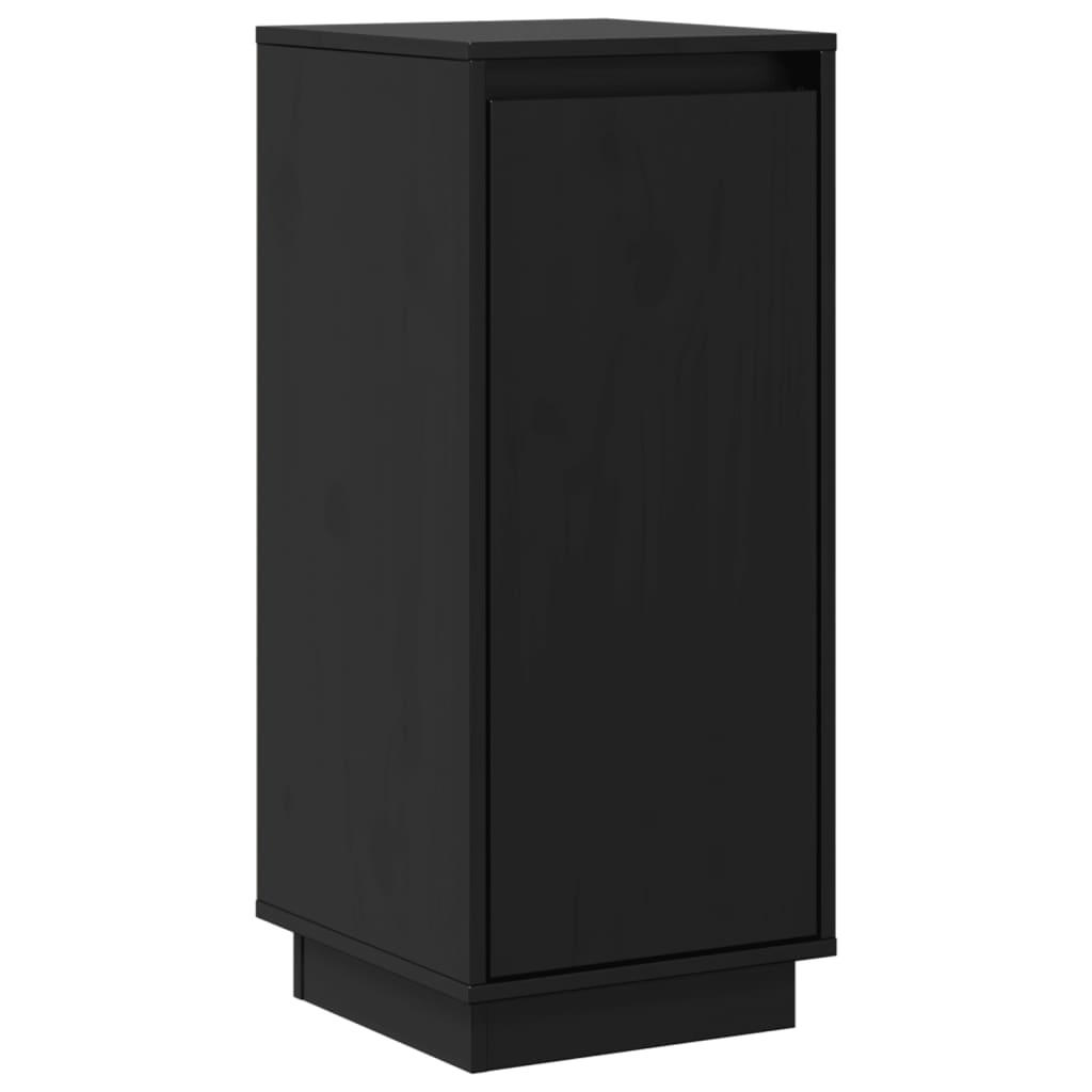 vidaXL Sideboard | Set of 2 | Black | Solid pinewood | Medium | Sideboard