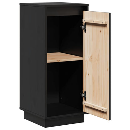 vidaXL Sideboard | Set of 2 | Black | Solid pinewood | Medium | Sideboard