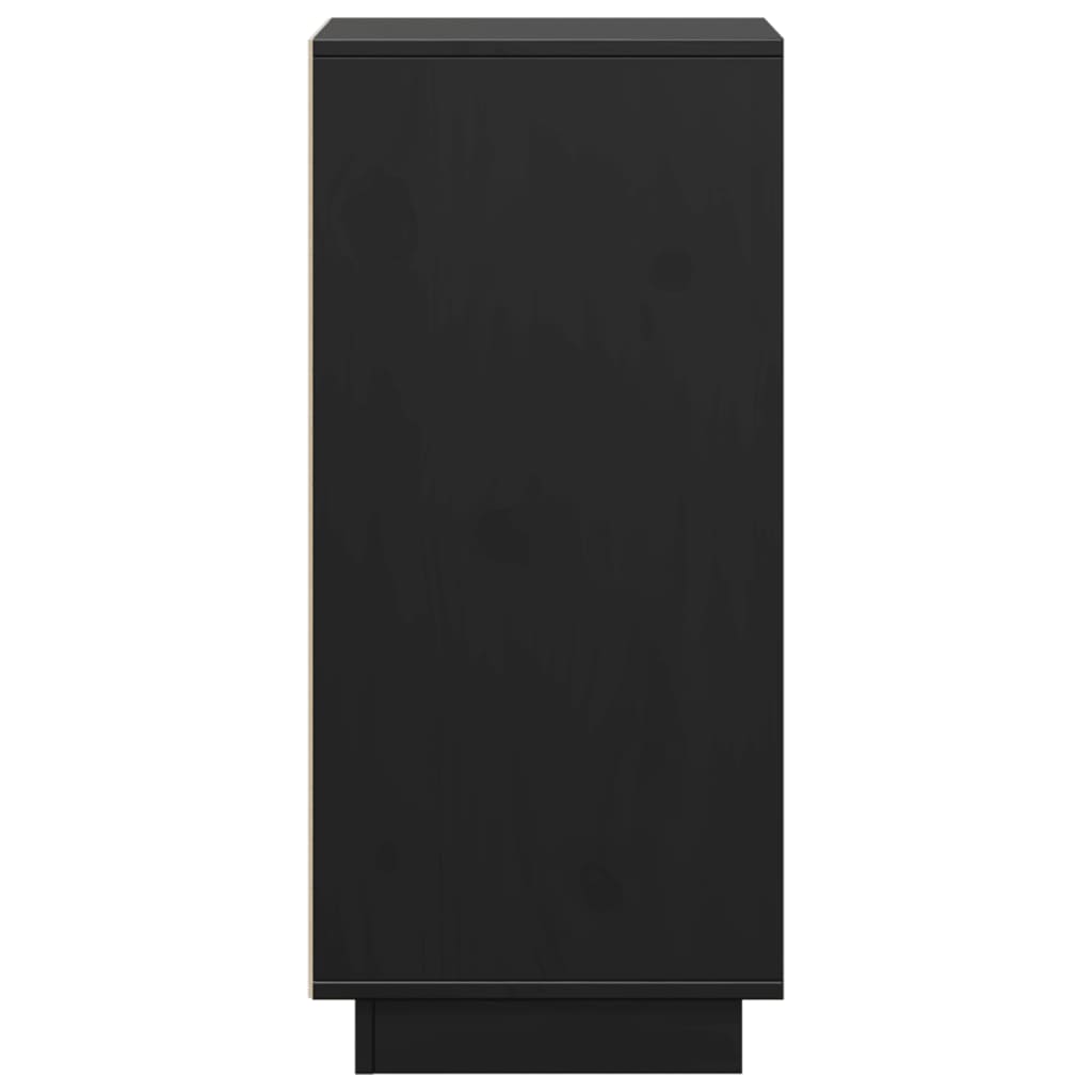 vidaXL Sideboard | Set of 2 | Black | Solid pinewood | Medium | Sideboard