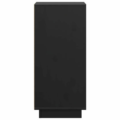 vidaXL Sideboards 2 pcs Black 31,5x34x75 cm Solid Wood Pine