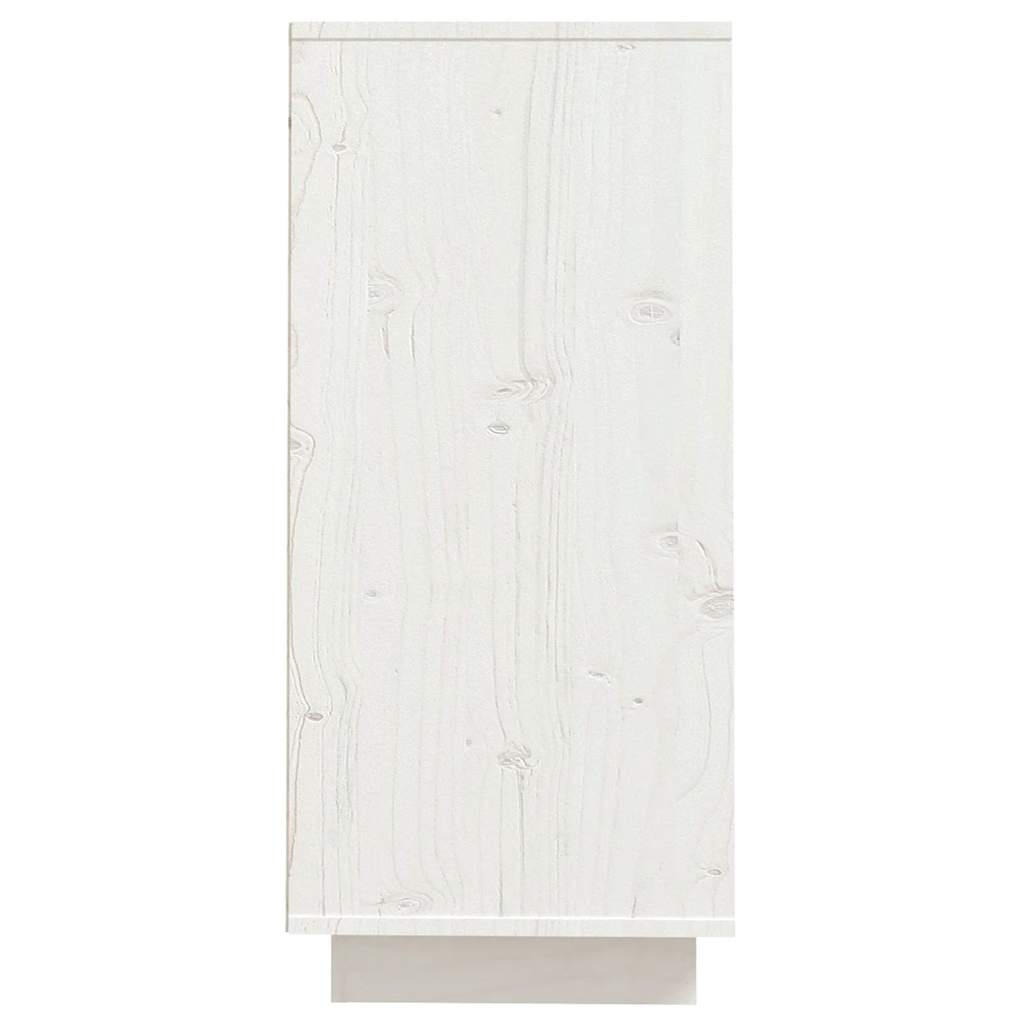 vidaXL Sideboard White 60x34x75 cm Solid Wood Pine