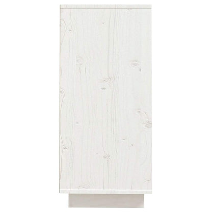 vidaXL Sideboard White 60x34x75 cm Solid Wood Pine