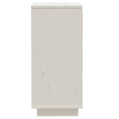 vidaXL Sideboard White 32x34x75 cm Solid Wood Pine