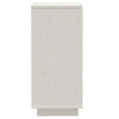 vidaXL Sideboard White 32x34x75 cm Solid Wood Pine