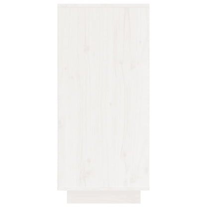 vidaXL Sideboard White 60x34x75 cm Solid Wood Pine