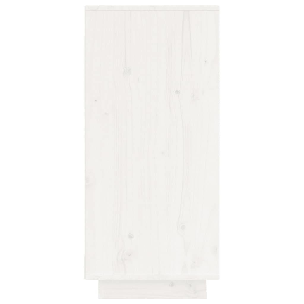 vidaXL Sideboard White 60x34x75 cm Solid Wood Pine