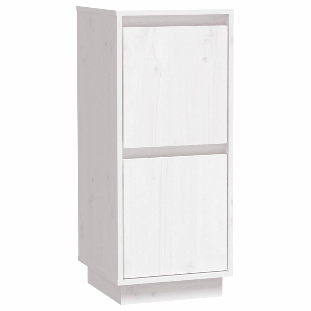 vidaXL Sideboard White 31,5x34x75 cm Solid Wood Pine