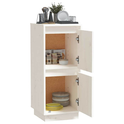 vidaXL Sideboard White 31,5x34x75 cm Solid Wood Pine