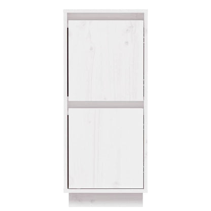 vidaXL Sideboard White 31,5x34x75 cm Solid Wood Pine