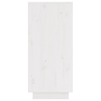vidaXL Sideboard White 31.5x34x75 cm Solid Wood Pine