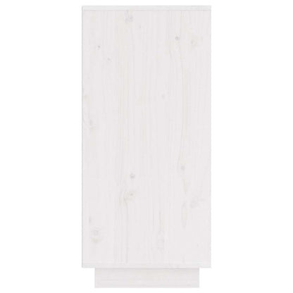 vidaXL Sideboard White 31,5x34x75 cm Solid Wood Pine