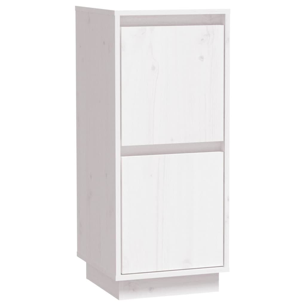 vidaXL Sideboards 2 pcs White 31.5x34x75 cm Solid Wood Pine