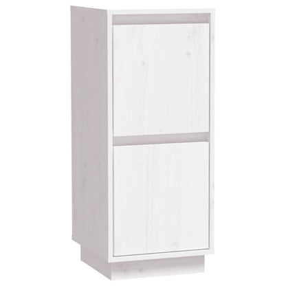 vidaXL Sideboards 2 pcs White 31.5x34x75 cm Solid Wood Pine