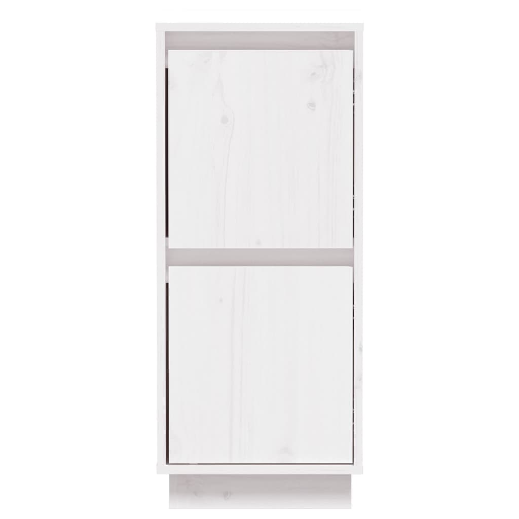 vidaXL Sideboards 2 pcs White 31.5x34x75 cm Solid Wood Pine